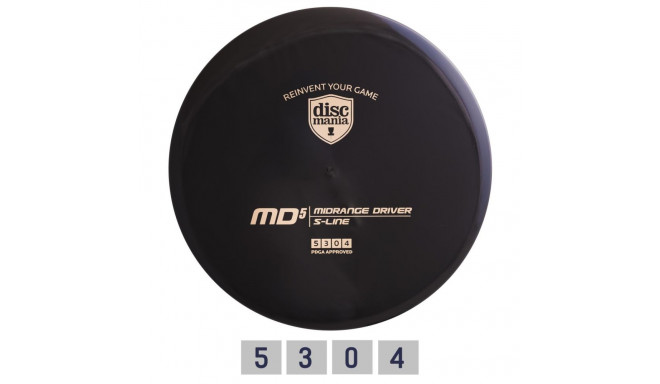 Discgolf DISCMANIA Keskmaa Ketas S-LINE MD5 must 5/3/0/4