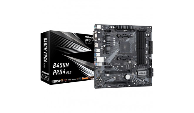 ASRock B450M PRO4 R2.0 emaplaat