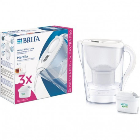 Brita Marella filtrikann + 3 MAXTRA PRO Pure Performance padrunit valge
