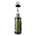 G21 drinking thermos, 1000 ml, khaki green with handle