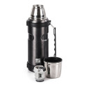 Thermos bottle G21 for drinks, 1000ml, steel gray with handle