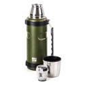 G21 drinking thermos, 1000 ml, khaki green with handle