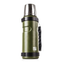 G21 drinking thermos, 1000 ml, khaki green with handle