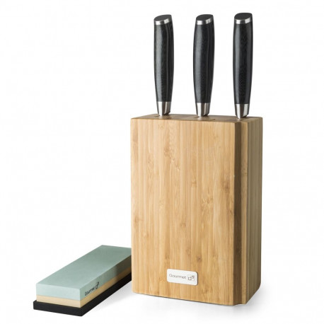 Nugade komplekt bambusest alusel G21 Gourmet Damascus 6002217, 3 tk