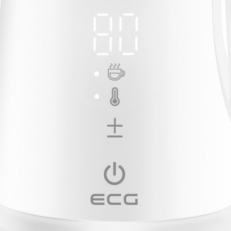 Elektriline roostevabast terasest veekeetja ECG RK 1893 temperatuuri reguleerimisega valge 1.7 l