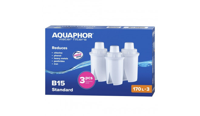 Replacement water filter cartridge Aquaphor B15, 3 pcs.