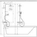 Shower set Hansgrohe Vernis Blend Showerpipe 200 1jet, 26274000