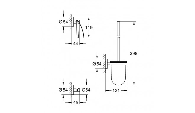 Accessory set Grohe Essentials City 40407001