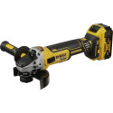 DeWalt DCG 405 P3 cordless angle grinder 18 V 125 mm + 3x batteries 5.0 Ah + charger + TSTAK