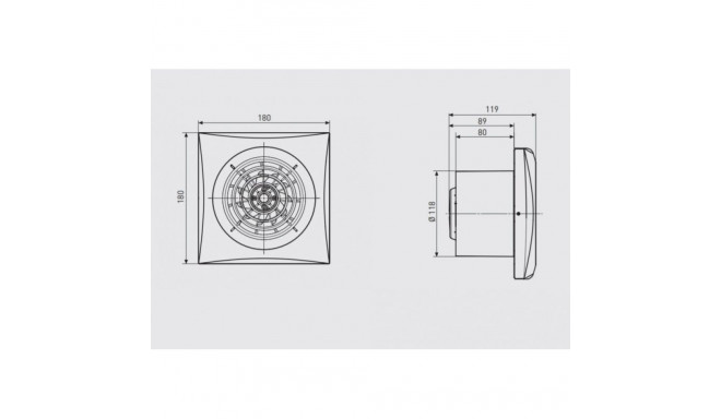 Bathroom fan Soler ampPalau SILENT-200 CZ, 5210424700