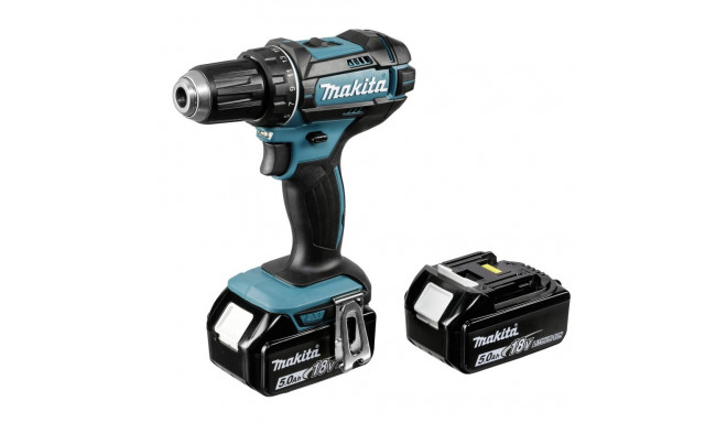 Cordless drill driver MAKITA DDF482RTJ, 18 V, 2 x 5.0 Ah Li-ion, 62/36 Nm, Makpac