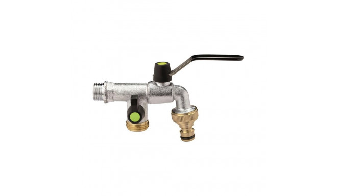 GARDEN FAUCET WITH TWO BRANCHES 1/2IN