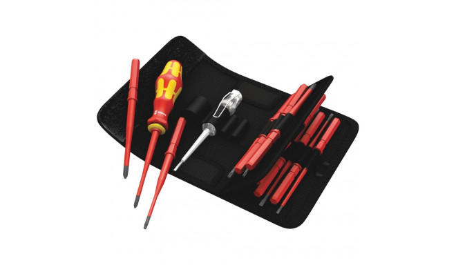 16-piece set of bits and screwdrivers for electricians WERA VDE 60iS