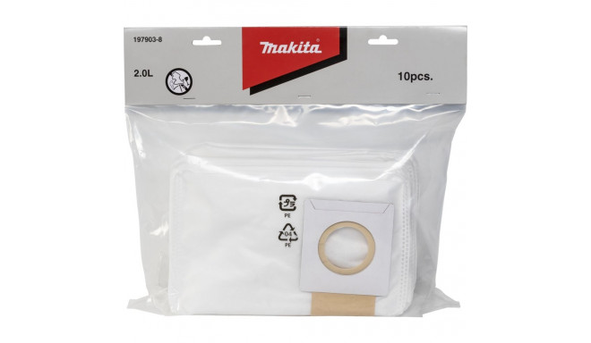 Fabric vacuum bags MAKITA DVC260, 10 pcs.