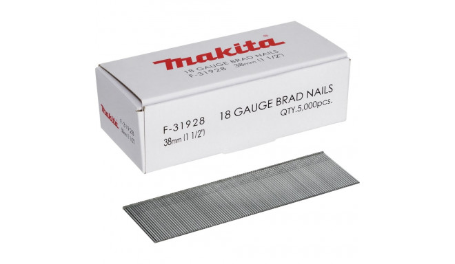 MAKITA PINS 18GA 1.0x38mm /5000pcs.