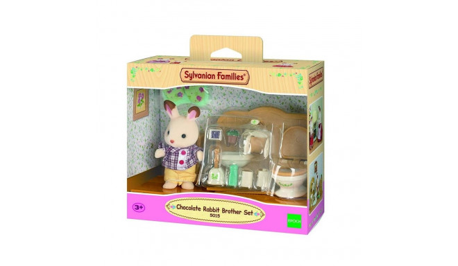 SYLVANIAN FAMILIES Chocolate Rabbit Brother & Washroom