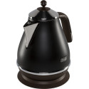 De’Longhi KBOV 2001.BK electric kettle 1.7 L 2000 W Black, Brown