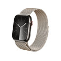Crong Milano Steel – Pasek ze stali nierdzewnej do Apple Watch 38/40/41 mm (szampański)