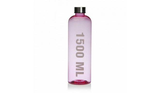 Water bottle Versa Pink 1,5 L Acrylic Steel polystyrene 9 x 29 x 9 cm