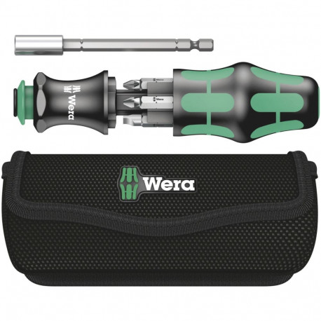Wera Kraftform Kompakt 28 B - Combination screwdriver with 6 bits with pocket