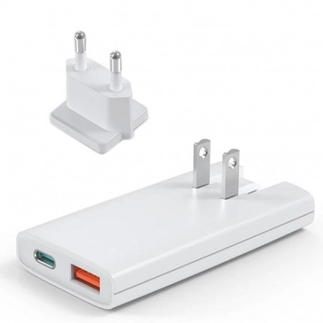 Charger - CHOETECH 67W GaN USB-C USB-A White
