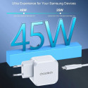 Charger CHOETECH GaN USB Type-C: 45W, PD, QC, PPS