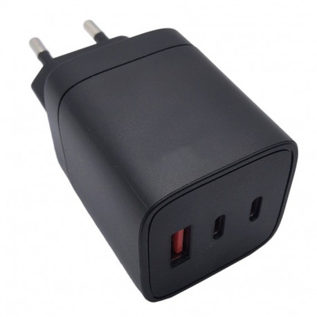 Charger GaN 2x USB Type-C, USB Type-A: 65W, PPS