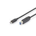 Digitus USB-C - USB-B 1.8 m czarny