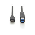 Digitus USB-C - USB-B 1.8 m czarny