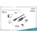 Digitus USB-C - USB-B 1.8 m czarny