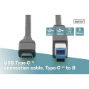 Digitus USB-C - USB-B 1.8 m czarny