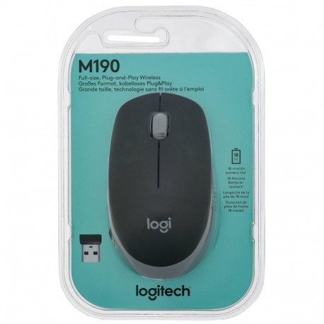 Myszka Logitech M190 bezprzewodowa szara