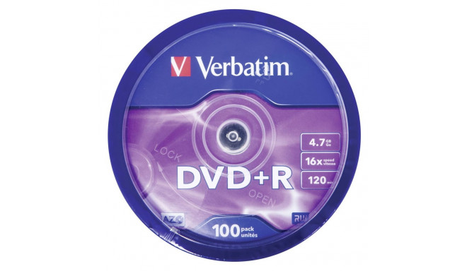 DVD+R Verbatim 100 tk