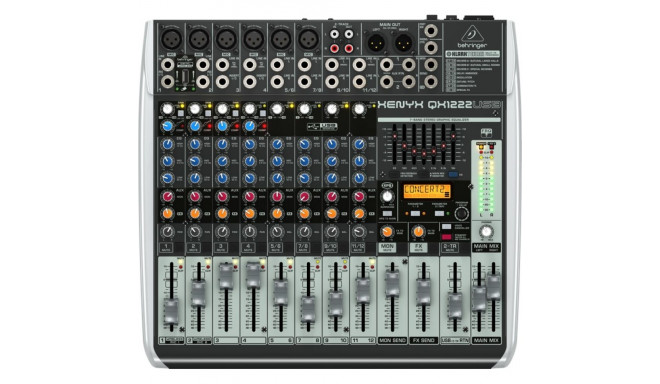 Behringer QX1222USB audio mixer 16 channels