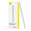 Active stylus Baseus Smooth Writing Series with wireless charging, USB-C (White)