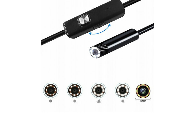 Endoscope camera 2m lens 8/7/5.5mm USB-C/Micro-USB LTC