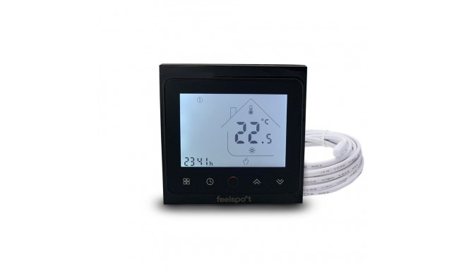 Elektrooniline programmeeritav termostaat (termoregulaator) Feelspot WTH51.36 UUS MUST
