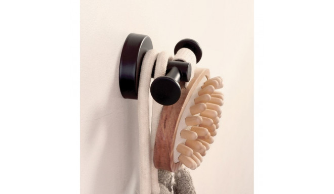Double towel hook Kapitan UNO 12 22 55, black matte