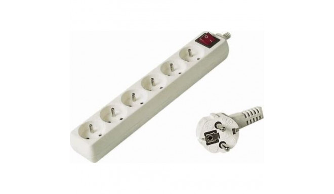 PremiumCord power strip 6 sockets 7 m white (pp6k07)