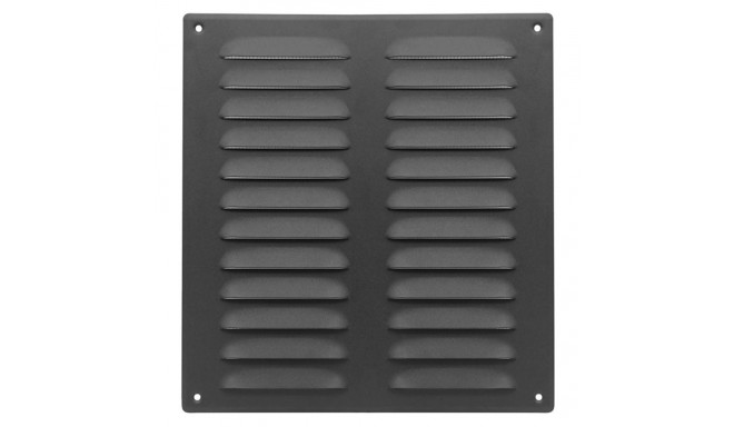 Metal ventilation grille MR2628A, 260 x 280 mm, anthracite