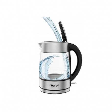 TEFAL | Kettle | KI772D | Electric | 2400 W | 1.7 L | Glass | 360° rotational base | Stainless Steel