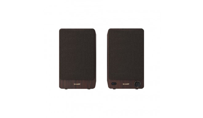 Sharp CP-SS30 Riiulikõlarid, Pruunid | Sharp | Kõlarid | CP-SS30(BR) Riiulikõlarid | 60 W | Bluetoot