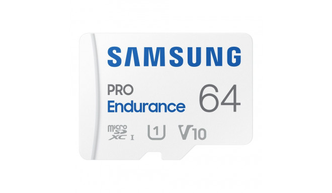 Samsung | PRO Endurance | MB-MJ64KA/EU | 64 GB | MicroSD Memory Card | Flash memory class U1, V10, C