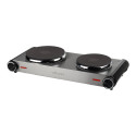 Tristar | Free standing table hob | KP-6248 | Number of burners/cooking zones 2 | Stainless Steel/Bl