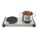 Tristar | Free standing table hob | KP-6248 | Number of burners/cooking zones 2 | Stainless Steel/Bl