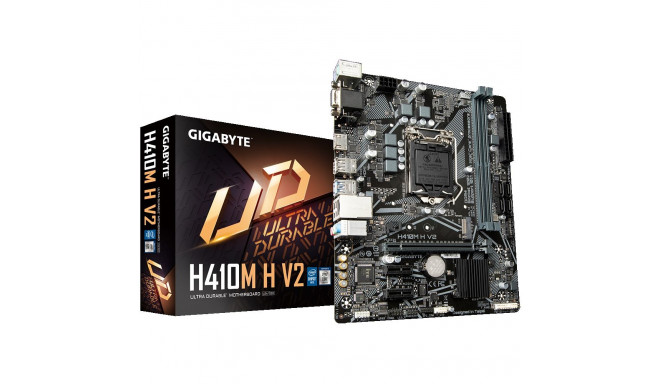 Gigabyte | H410M H V2 1.0 M/B | Processor family Intel | Processor socket LGA1200 | DDR4 DIMM | Memo