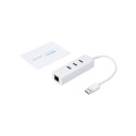 TP-LINK | USB 3.0 3-Port Hub & Gigabit Ethernet Adapter 2 in 1 USB Adapter | UE330
