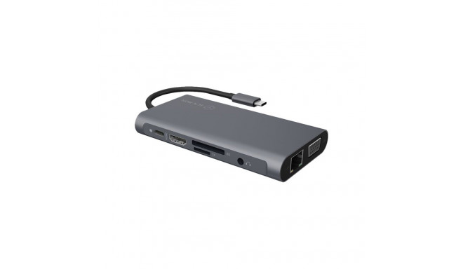 Icy Box IB-DK4040-CPD USB Type-C™ DockingStation with two video interfaces | Raidsonic