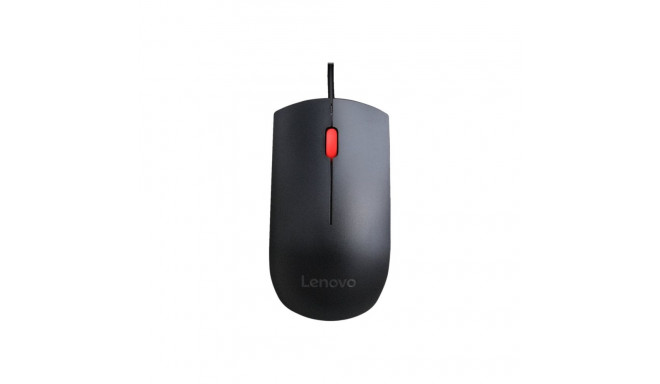 Lenovo Essential USB Wired Mouse, 1600 DPI, 1.8 m, 3 Buttons, Black | Lenovo | Essential USB Mouse |