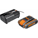 Worx battery 20V 2.0Ah + charger 2a (WA3601) Worx battery 20V 2.0Ah + charger 2a (WA3601)